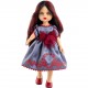 Кукла Эсти в сером платье с красным бантом, 32 см