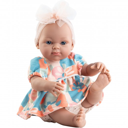 Кукла Бэби в платье с пастельным узором, 32 см