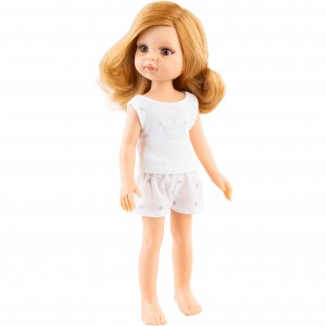 Кукла Ноэми с золотистыми локонами, 32 см, в пижаме