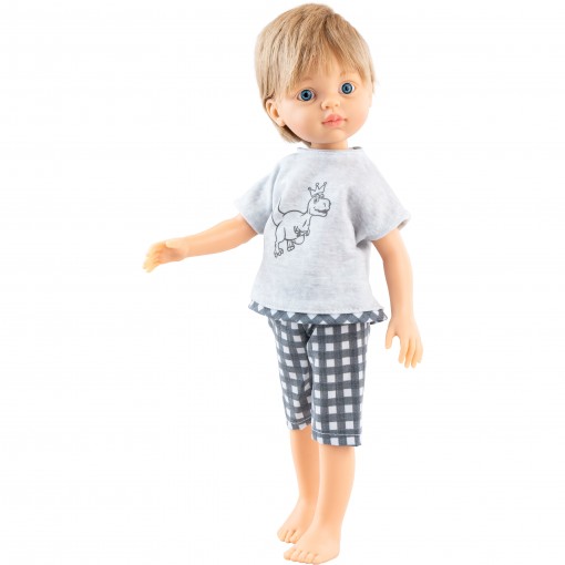 Кукла Иван со светлыми волосами, 32 см, в пижаме