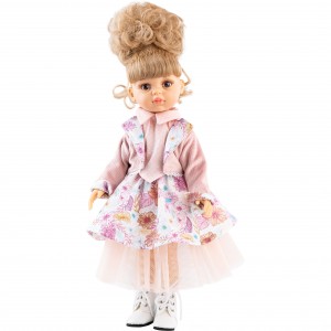 Платье с сетчатой юбкой и жакет для кукол 32 см