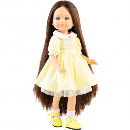 Желтое платье и носочки для шарнирных кукол 32 см