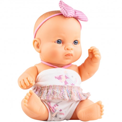 Кукла-пупс Янта с розовым бантом, 22 см, в пакете
