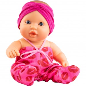 Кукла-пупс Грета в ярко-розовом комбинезоне, 22 см, в пакете