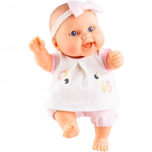 Кукла-пупс Берта в розовой пижаме, 22 см, в пакете